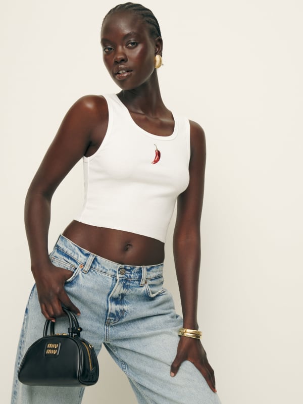 Adel Tank - Jalapeño Embroidery